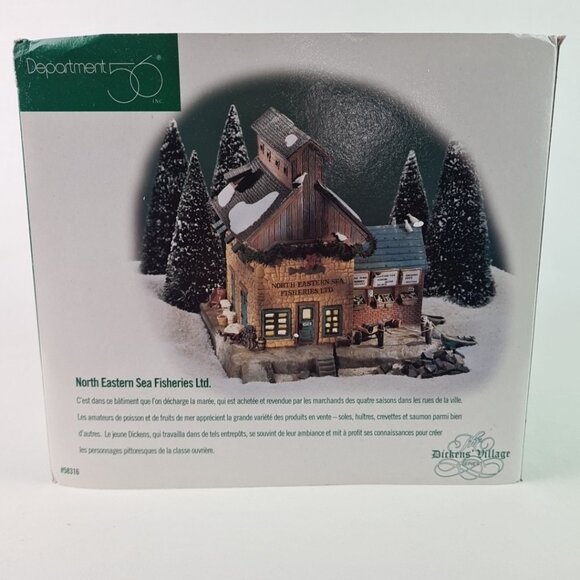 Dept 56 North Eastern Sea Fisheries LTD Dickens Village Lighted House 58316 - Picture 11 of 11